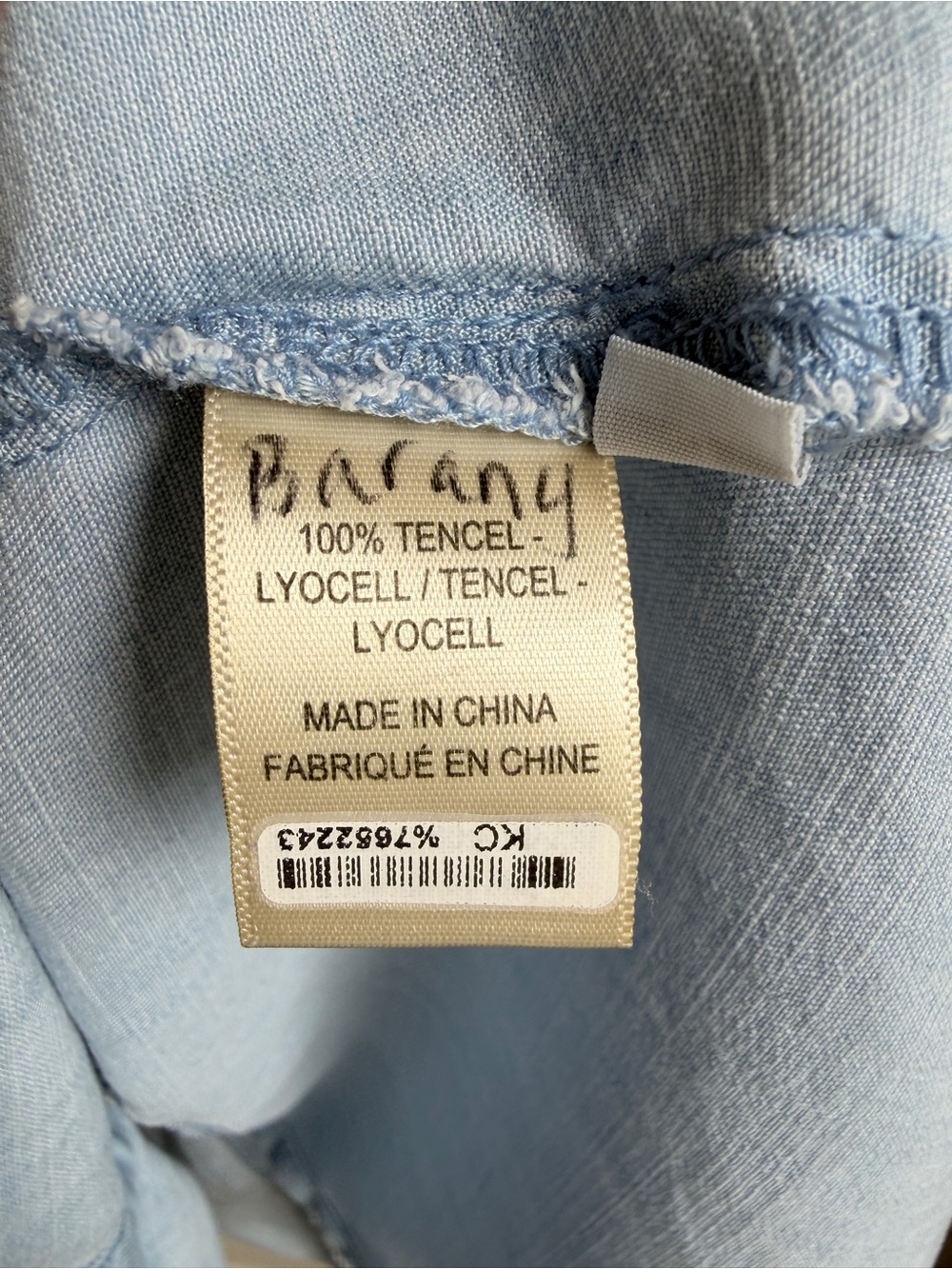 Cloth and Stone Lyocell Roll Sleeve Chambray Button Down Shirt Womens S - Picture 3 of 8